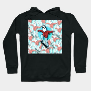 Skate Shark Pattern Hoodie